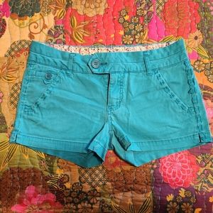 Turquoise shorts